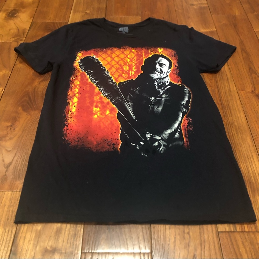 The Walking Dead black Negan Fence T-Shirt size small